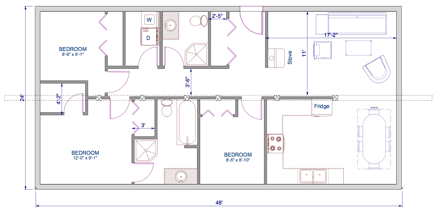 Single Level Floor Plan
